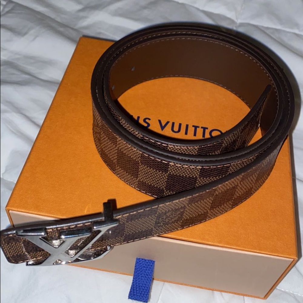 Louis Vuitton Brown Checkered Belt size 90cm in amazing condition